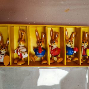 6 er Set Kugelhasen