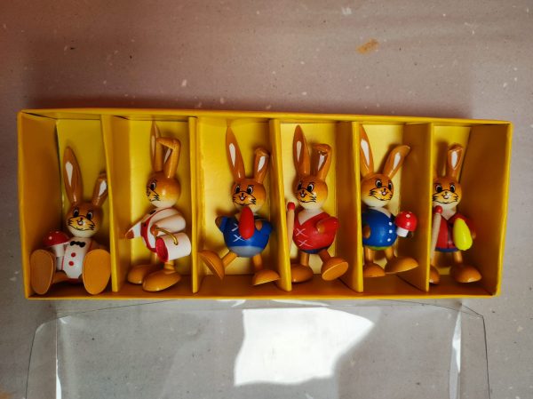 6 er Set Kugelhasen