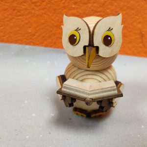 Minieule   "Eule mit Buch"