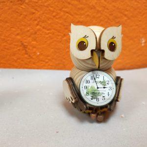 Minieule   "Eule mit Uhr"