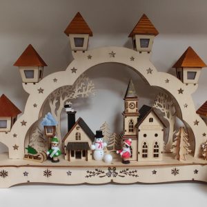 toller Schwibbogen  LED   45cm mit Laternen (Adapter inclusive)