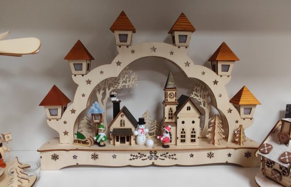 toller Schwibbogen  LED   45cm mit Laternen – Bild 2