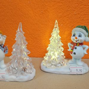 Schneemann mit Tannenbaum (Acryl-LED)