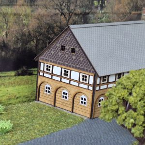 Bausatz Umgebindehaus     grau    1:120