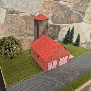Bausatz "Feuerwehrdepot  Laasow"   1:120