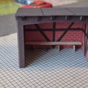 Bausatz "Haltestelle"   (Haltepunkt,Bushäuschen1:120